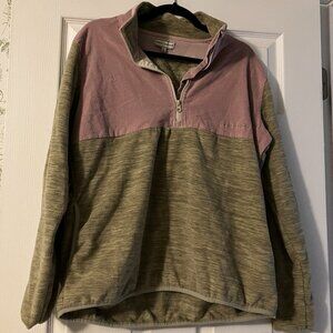 Simply Southern - Women's 1/4 zip pull over - Pink and Gray